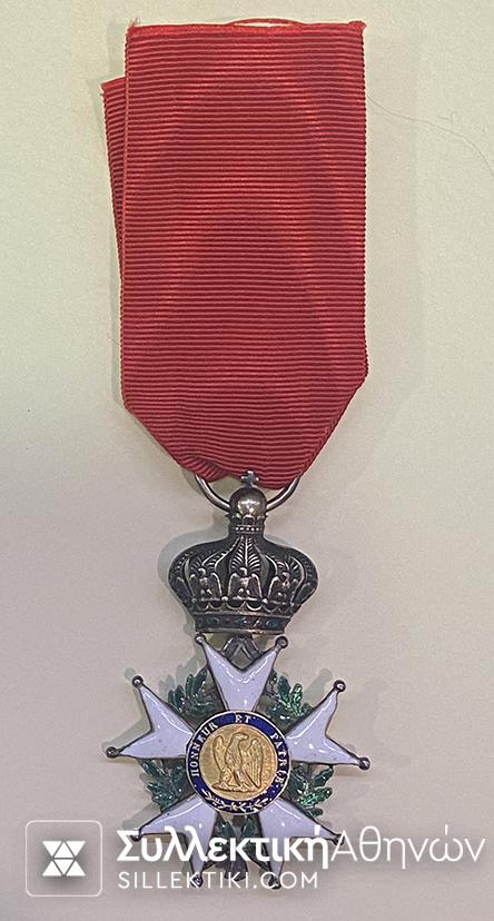 FRANCE IMPERIAL ORDER LEGION OF HONOUR SILVER NAPOLEON III. CRIMEAN WAR.